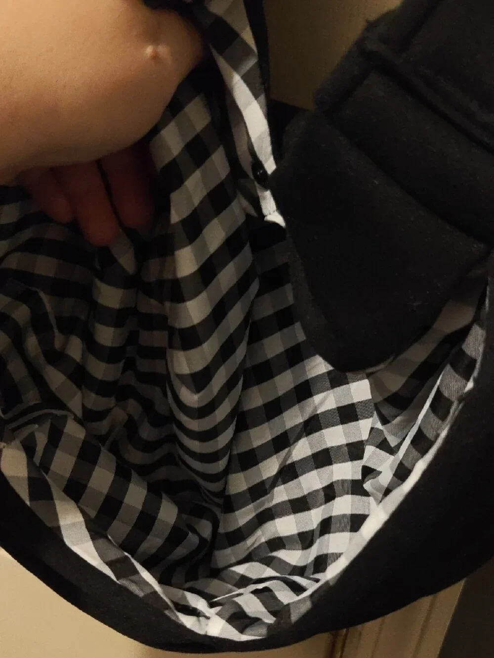 Black Sling Backpack with Orange Logo - Tomkas Pet Sling